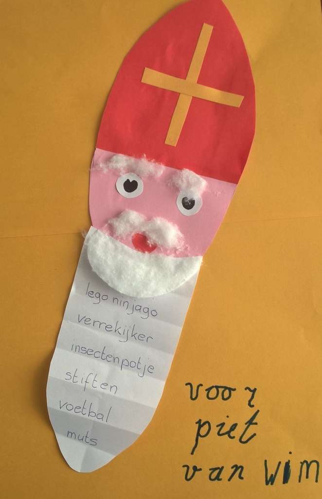 verlanglijstje sinterklaas
verlanglijstje op baard van sint