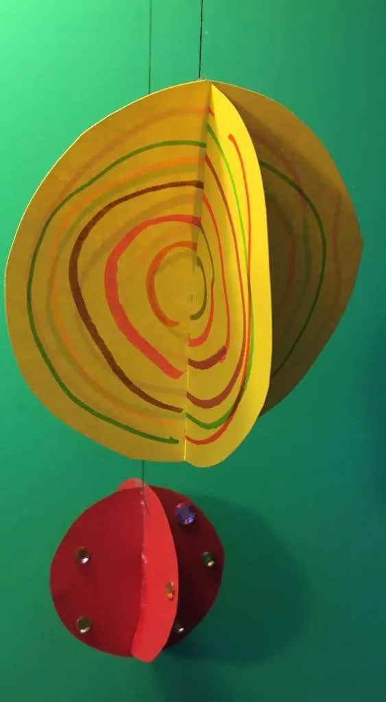kerst met kinderen kerstbal van papier